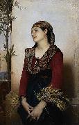 Jules Joseph Lefebvre Mediterranean Beauty oil painting